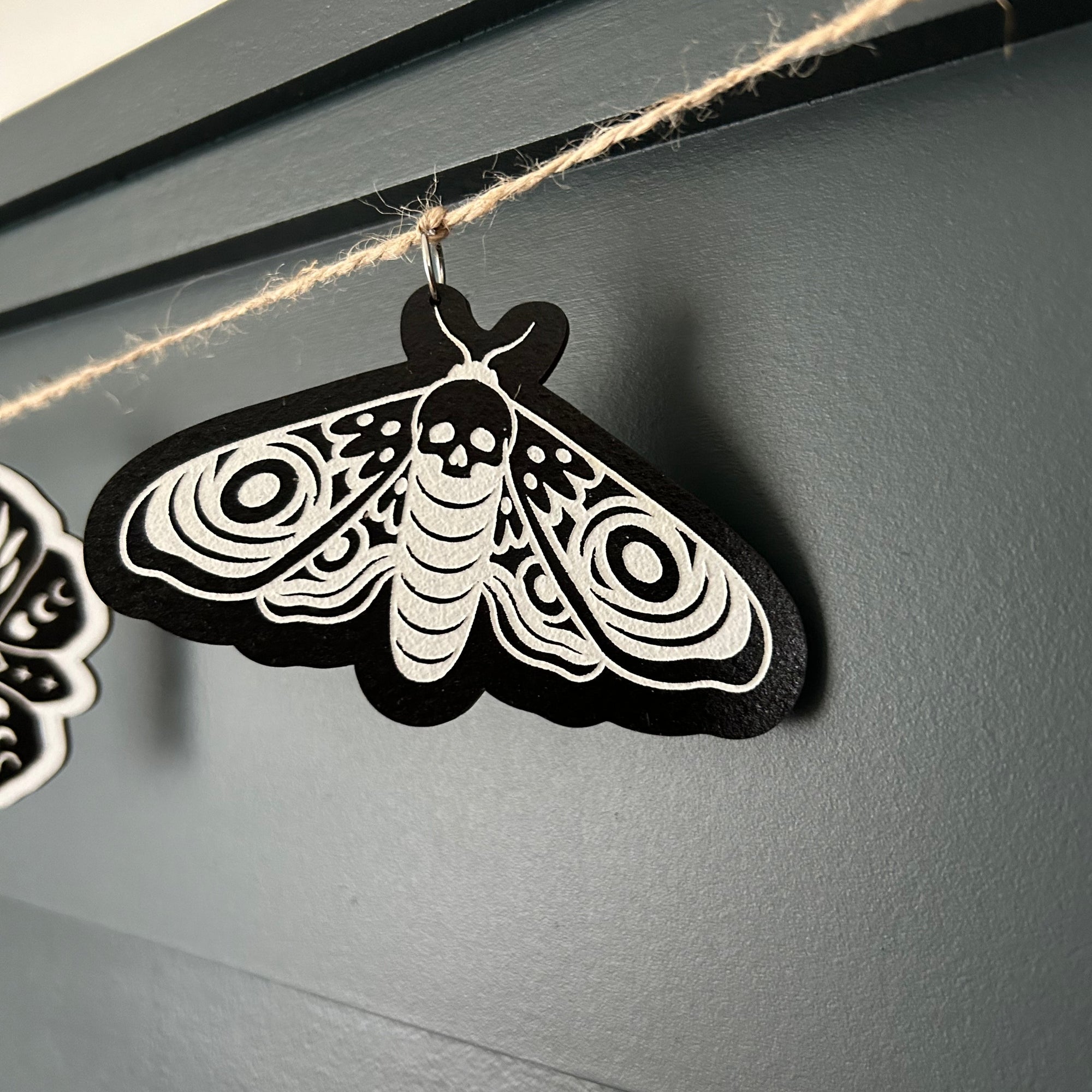 Halloween Moth Garland Digital File Laser - Littlewstudio